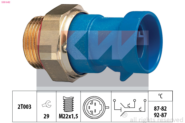 KW Ventilátor kapcsoló 550642_KW